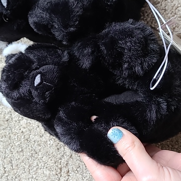 Toddler Cozy Animal Slippers - Black Bears - Picture 7 of 7
